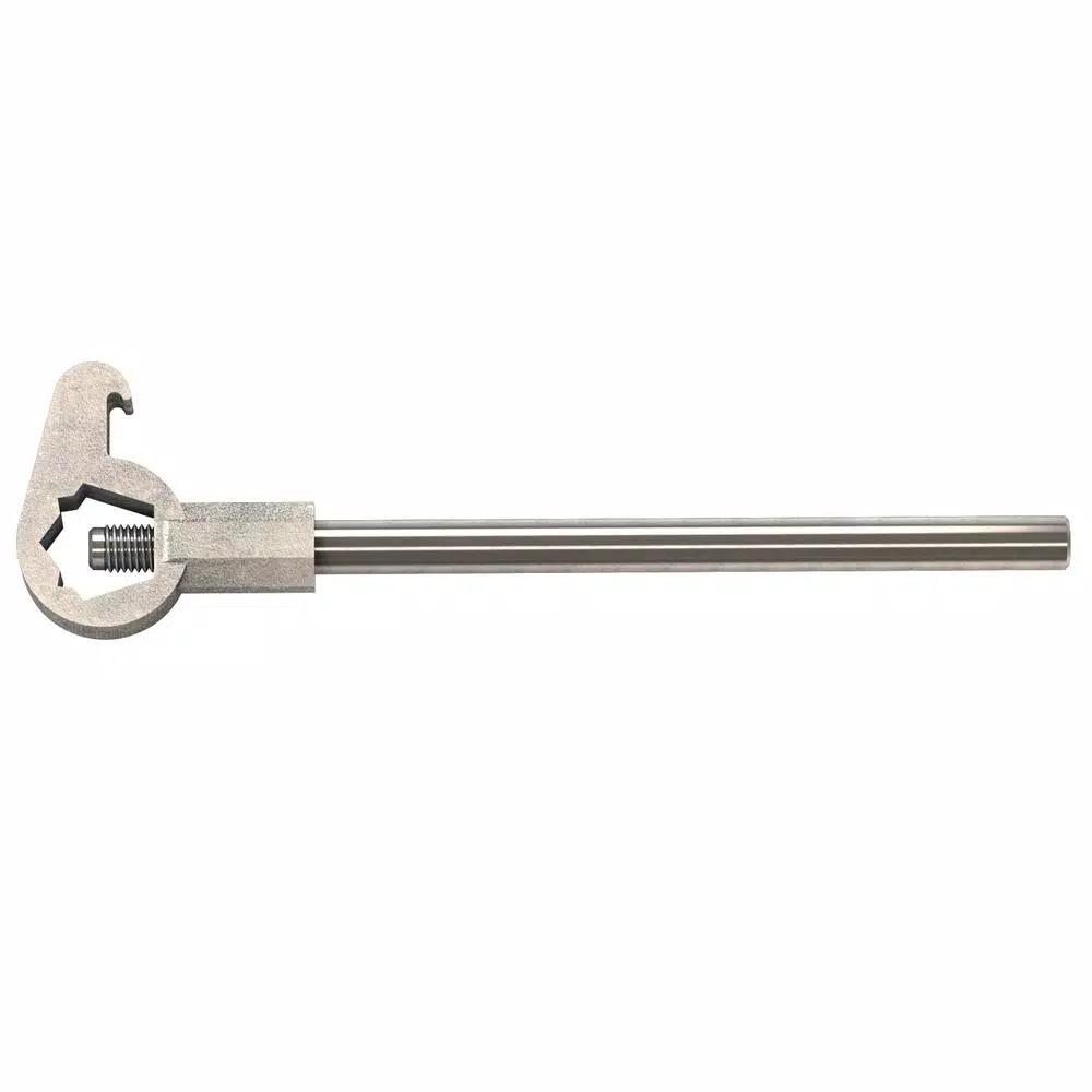 Bon Tool Adjustable Fire Hydrant Wrench, 12 in. Heavy-Duty Iron Tool for 1-3/4 in. Pentagon Nuts