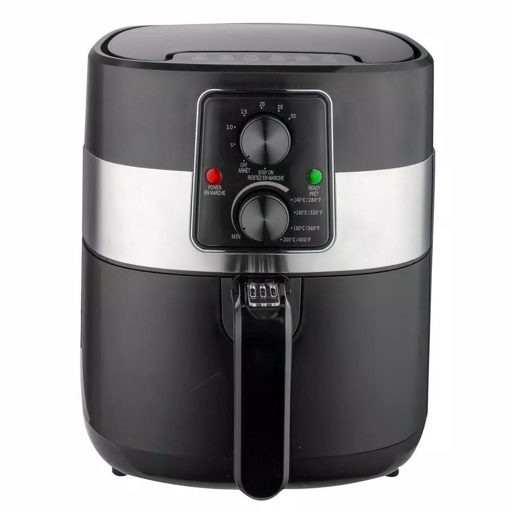 Frigidaire 3.2 Qt. Compact Air Fryer with Adjustable Temperature and Automatic Shut-Off, Black
