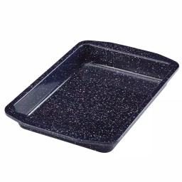 Paula Deen 9 x 13 in. Deep Sea Blue Speckle Nonstick Steel Rectangular Cake Pan thumbnail 1