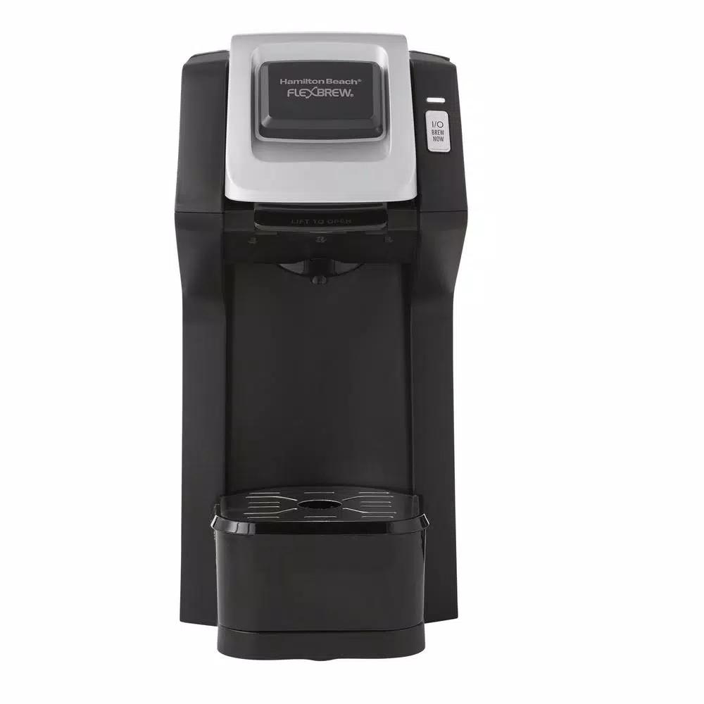Hamilton Beach FlexBrew Black Single Serve Coffee Maker - Brews K-Cup Pods & Ground Coffee
