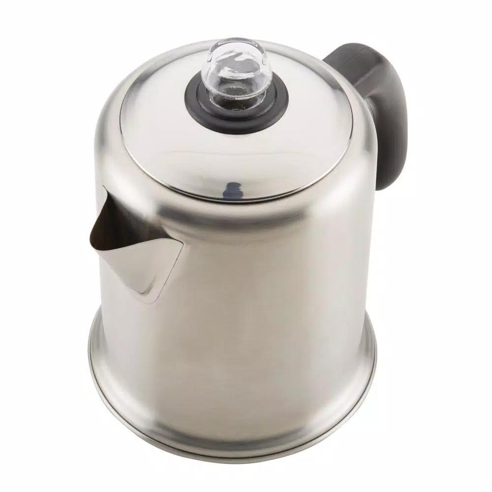 Farberware 8-Cup Brushed Stainless Steel Stovetop Coffee Percolator