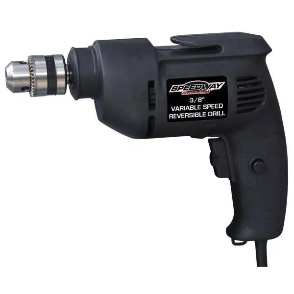 SPEEDWAY 3/8 in. Variable Speed Reversible Corded Drill, 120V