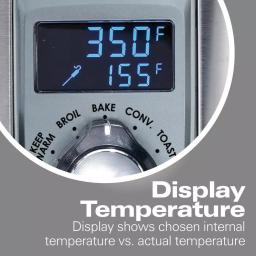 Hamilton Beach Professional 1500W Digital Toaster Oven with Temperature Probe, 6-Slice, Stainless Steel thumbnail 7