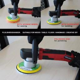 Boyel Living 6 in. Corded Orbital Sander and Polisher, 6 Amp, 6-Speed Variable RPM, 2500-6500 RPM thumbnail 2