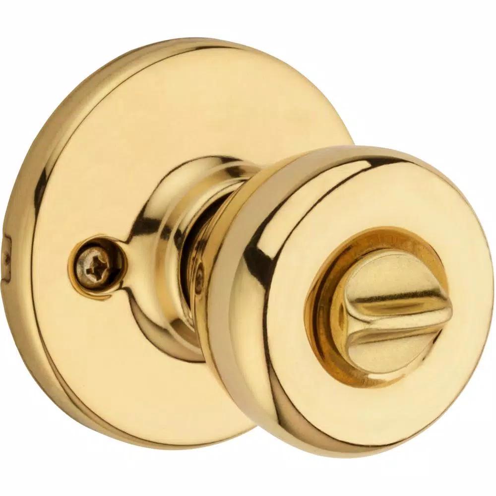 Kwikset Tylo Polished Brass Keyed Entry Door Knob