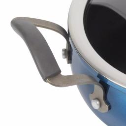 Epicurious 3 Qt. Hard-Anodized Aluminum Nonstick Saute Pan with Glass Lid, Blue thumbnail 4