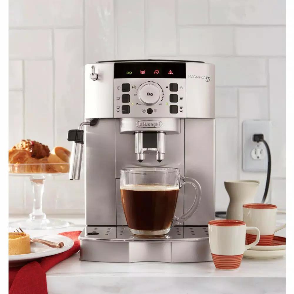 DeLonghi De'Longhi Magnifica XS Compact Fully Automatic Espresso and Cappuccino Maker - Black and Silver