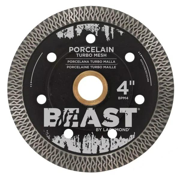 Beast Pro 4 in. Turbo Mesh Diamond Porcelain Tile Blade - Wet/Dry