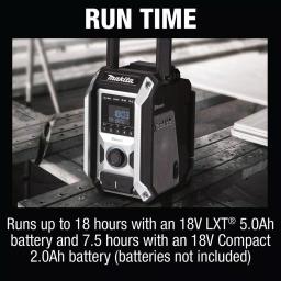 Makita XRM09B 18V LXT & 12V Max CXT Bluetooth Job Site Radio (Tool-Only) thumbnail 6