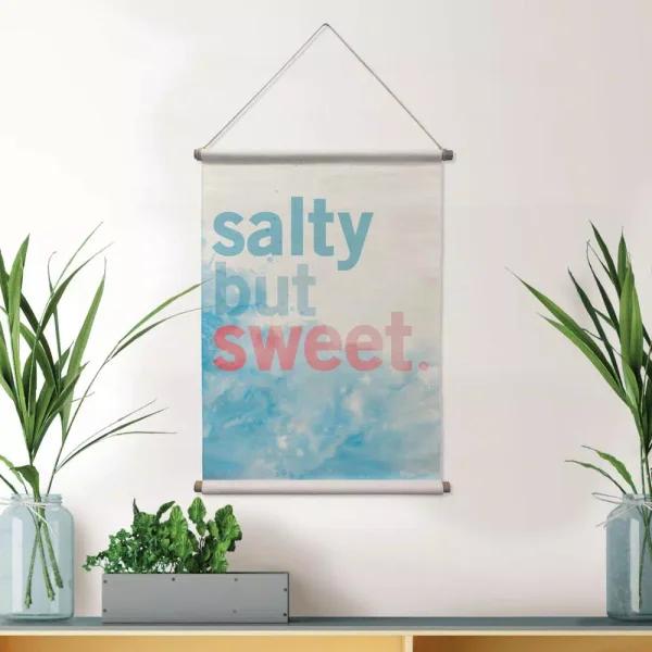 WallPops Salty But Sweet Coastal Wall Tapestry - Bohemian Tropical Paradise Decor