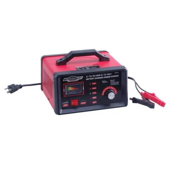 SPEEDWAY 120V Battery Charger and Engine Starter, 2.2 Amp with 50 Amp Start Function