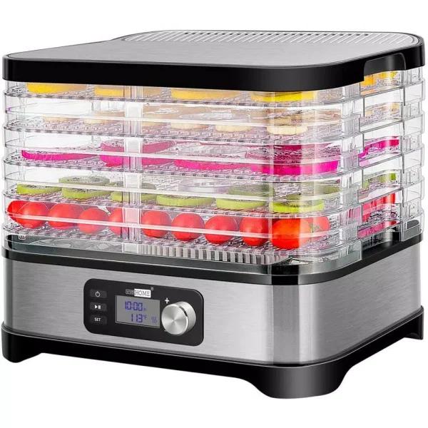 VIVOHOME 5-Tray Stainless Steel Food Dehydrator with Digital Timer and Temperature Control