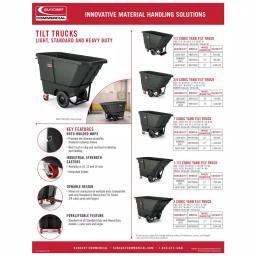 Suncast Commercial 0.5 cu. yds. Tilt Truck Replacement Lid, Black thumbnail 2