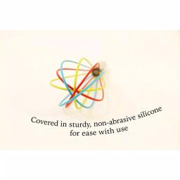 ExcelSteel Stainless Steel Tri-Color Silicone Coated Whisk Set, 8 in. and 10 in. (Set of 2) thumbnail 2