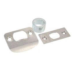 Baldwin Prestige Carnaby Satin Nickel Passage Door Knobs, 4-Pack thumbnail 4