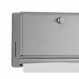 BOBRICK Satin Stainless Steel Paper Towel Dispenser, Wall-Mounted, 200 C-Fold or 275 Multi-Fold Capacity thumbnail 4