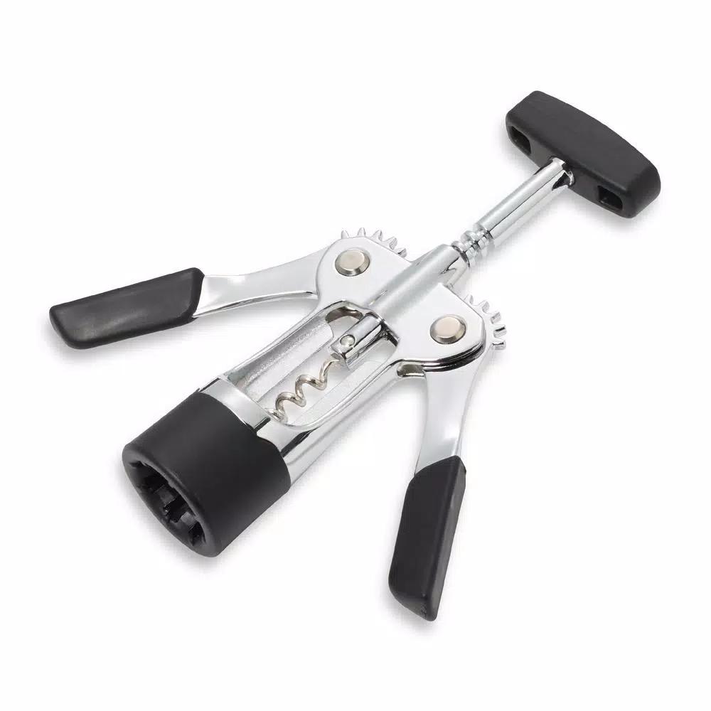 KitchenAid Gourmet Winged Corkscrew, Black Metal with Comfort Grip