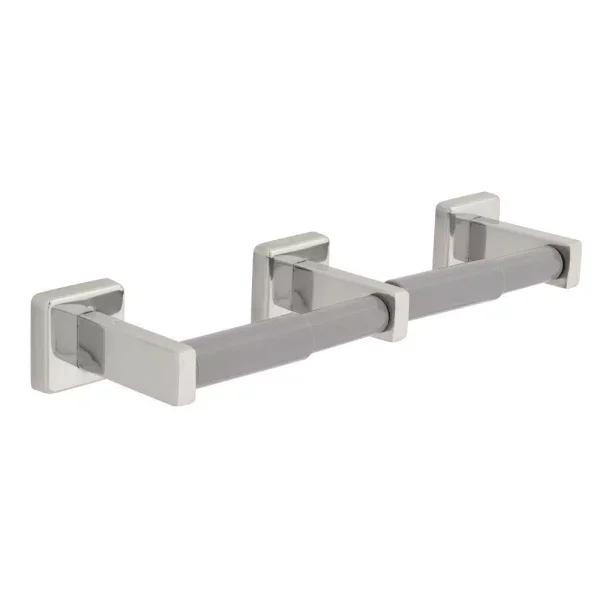Franklin Brass Century Triple Post Toilet Paper Holder, Polished Stainless Steel
