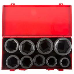 Steelman PRO 79295 1 in. Drive 6-Point SAE Impact Socket Set, 9-Piece thumbnail 2