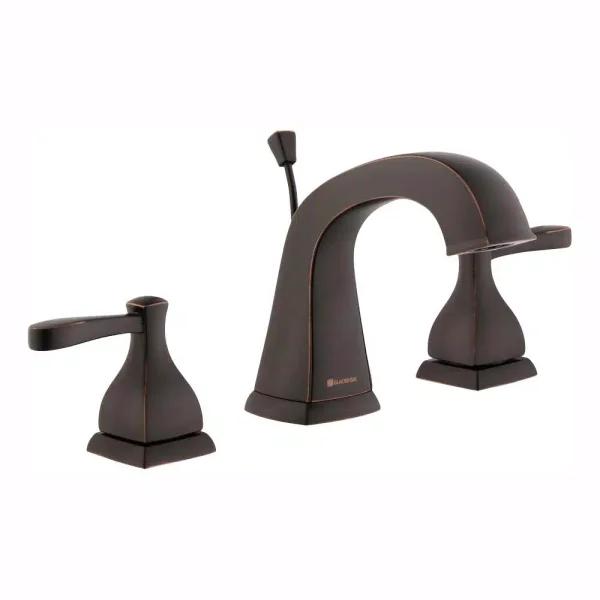 Glacier Bay Milner 8 in. Widespread 2-Handle High-Arc Bathroom Faucet, Bronze