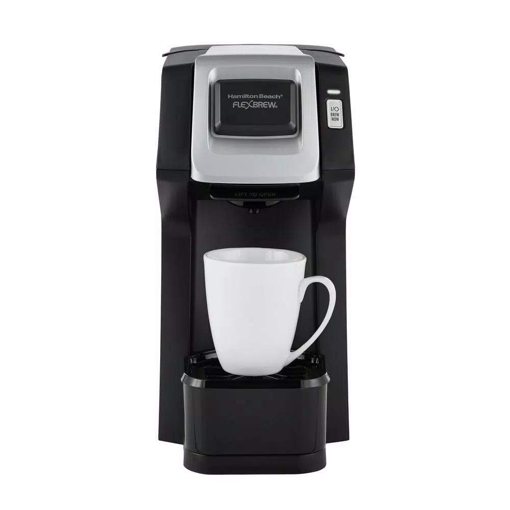 Hamilton Beach FlexBrew Black Single Serve Coffee Maker - Brews K-Cup Pods & Ground Coffee