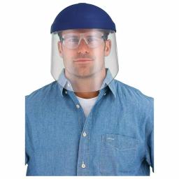 3M Clear Professional Face Shield, Impact Resistant Polycarbonate, Blue thumbnail 3