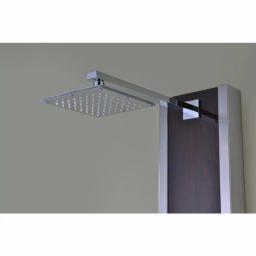 ANZZI 57 in. Monsoon Full Body Shower Panel System with Mahogany Deco-Glass & Chrome Trim thumbnail 10