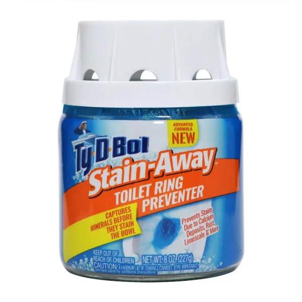 Ty-D-Bol Stain Away Toilet Ring Preventer Jar, 8 oz (6-Pack)