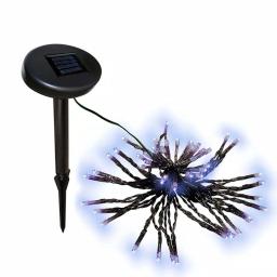 ALEKO 60 LED White Solar Powered String Lights, 15 ft. Outdoor Specialty Lights thumbnail 1