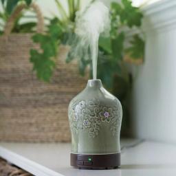 Airome Perennial Ultrasonic Essential Oil Diffuser, 9.3 in, Jade Green Ceramic thumbnail 3