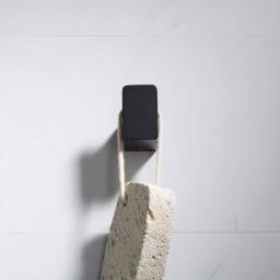 KRAUS Stelios Matte Black Solid Brass Robe and Towel Hook thumbnail 5