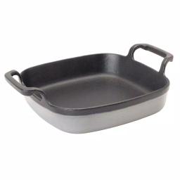 Bayou Classic 6 in. Enameled Cast Iron Baking Dish, Weathered Gray thumbnail 1