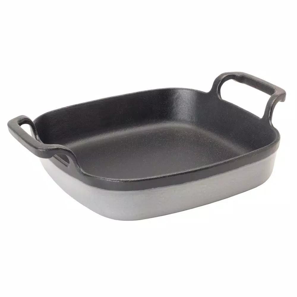 Bayou Classic 6 in. Enameled Cast Iron Baking Dish, Weathered Gray