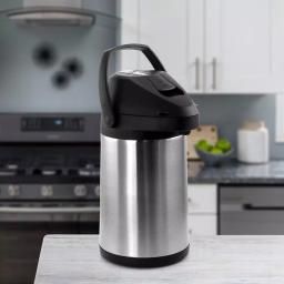 MegaChef 3L Stainless Steel Insulated Airpot Hot Water and Beverage Dispenser thumbnail 2