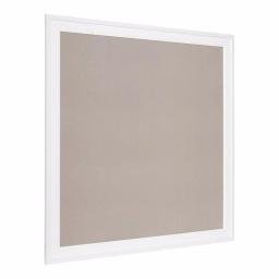 DesignOvation Bosc White Fabric Pinboard Framed Linen Memo Board, 31.5 x 31.5 in thumbnail 2