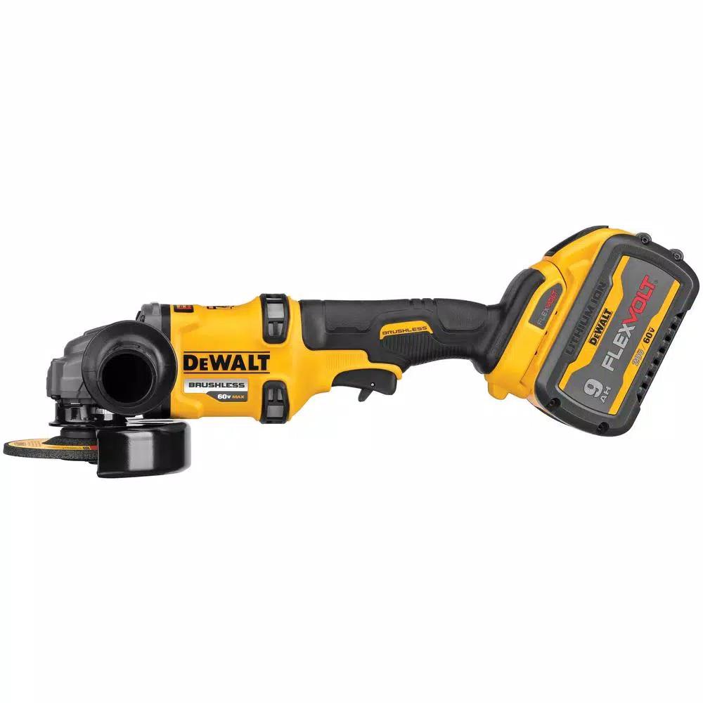 DEWALT FLEXVOLT 60V MAX Brushless 4-1/2 in. to 6 in. Angle Grinder Combo Kit with (2) 9.0 Ah Batteries & Reciprocating Saw