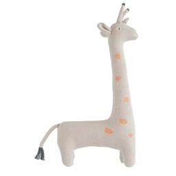 3R Studios Grey and Orange Giraffe Shaped Novelty Throw Pillow, 13 x 22 in. thumbnail 1