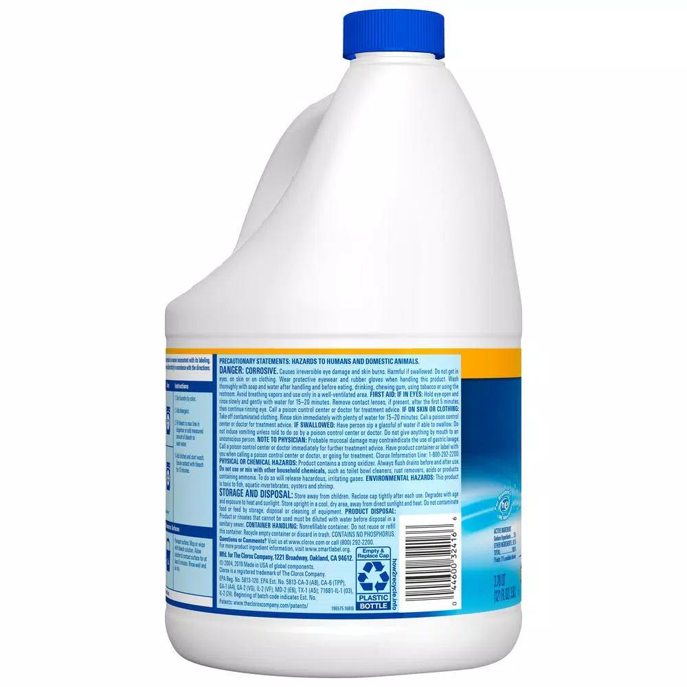Clorox Disinfecting Bleach with CloroMax Technology, Regular Concentrated Liquid, 121 oz.