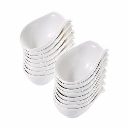 MALACASA 3.75 in. White Porcelain Ramekins Set of 16, Ceramic Souffle Dishes and Serving Bowls thumbnail 1