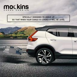 Mockins 500 lb. Capacity Hitch Mount Cargo Carrier Set with Waterproof Bag and Straps thumbnail 5