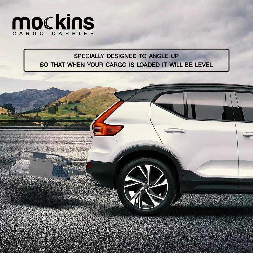 Mockins 500 lb. Capacity Hitch Mount Cargo Carrier Set with Waterproof Bag and Straps