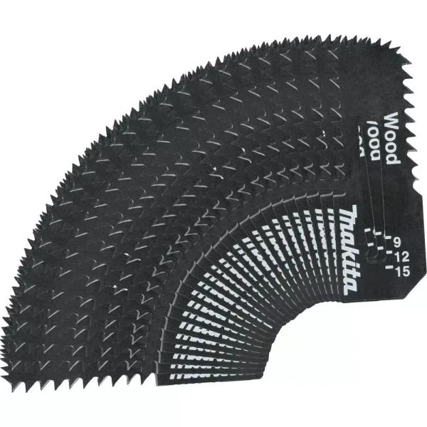Makita Cut-Out Saw Blades for Wood, High Carbon Steel, 25-Pack
