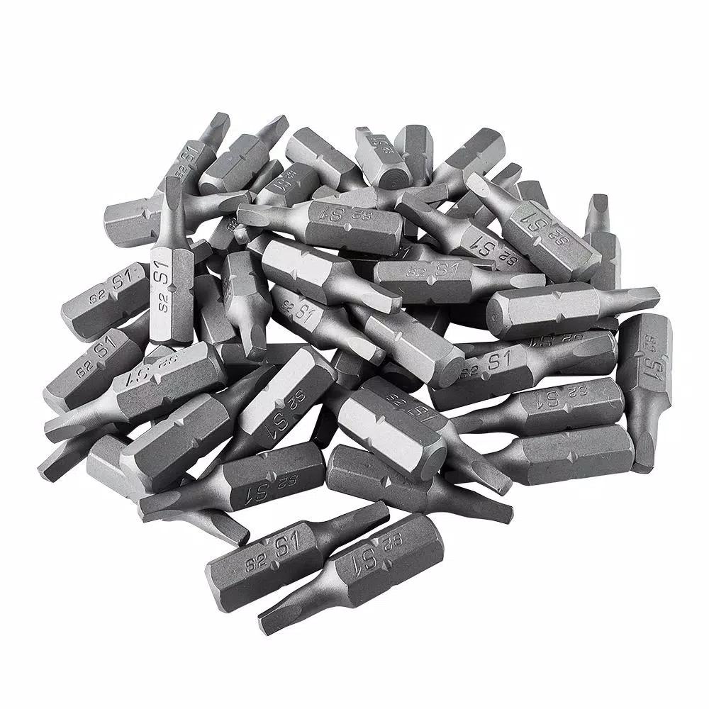 ToolPro #1 Square Drive Bits, 50-Piece Set in Interlocking Storage Box