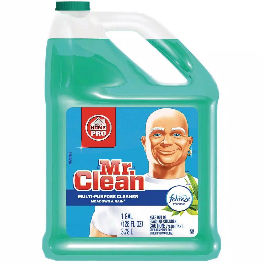 Mr. Clean Multi-Surface Liquid Cleaner with Febreze Meadows and Rain, 1 Gallon