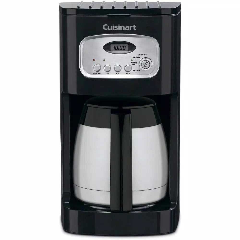 Cuisinart 10-Cup Black Programmable Thermal Coffee Maker with Stainless Accents