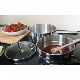 RSVP International Endurance 2 Qt. Induction Double Boiler Set with Tempered Glass Lid thumbnail 4