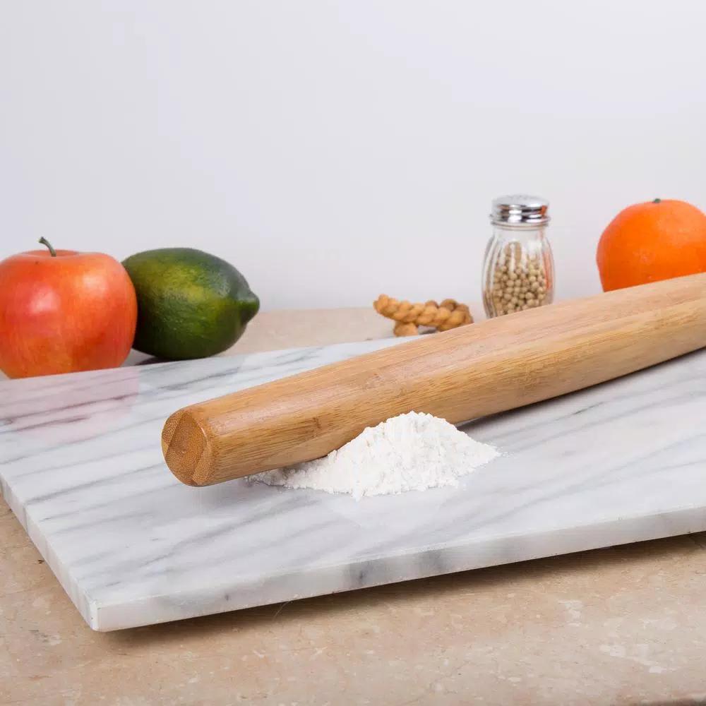 Creative Home Exotic Bamboo Tapered Rolling Pin for Pastry, Pizza, and Dough