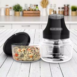 Black+Decker 2-Speed Food Chopper with Two 4-Cup Glass Bowls thumbnail 6