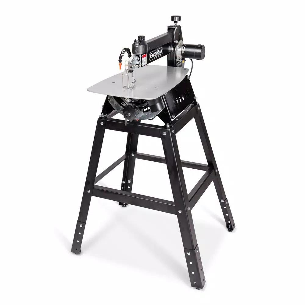 Excalibur 21 in. Tilting Head Scroll Saw with Stand and Foot Switch, 120V