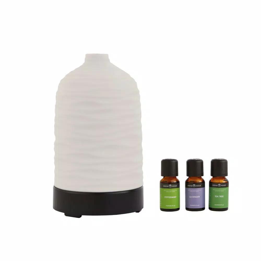 Airome Harmony 9.3 in. Ultrasonic Essential Oil Diffuser with Ceramic Sleeve